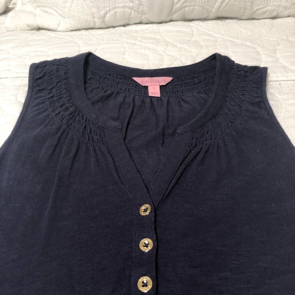 Lilly Pulitzer Essie Dress, True Navy, size S - Picture 6 of 8